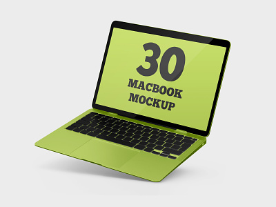 30 Premium and Free MacBook MockUp in PSD