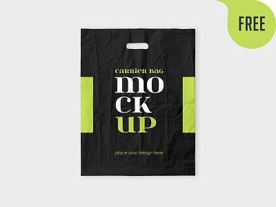 Plastic Carrier Bag – 3 Free Mockups PSD free psd freebie
