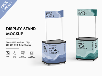 Display Stand – Free Mockup PSD freebie
