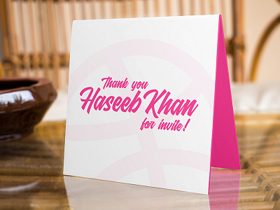Thank you 4k dribbble free hello mockup paper paper card product psd