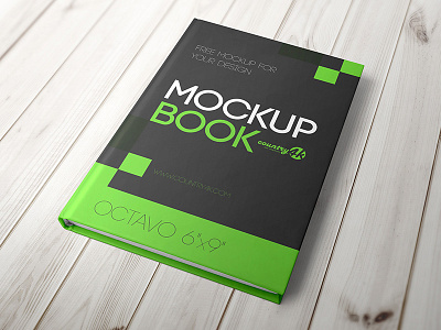 Free Hardcover Book MockUp in PSD