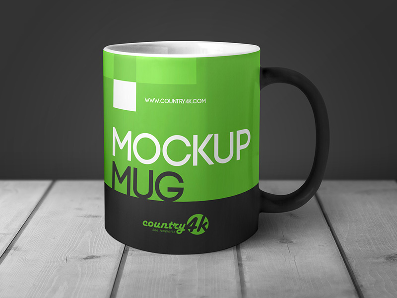 MockUp Mug in Table Free PSD by Country4k on Dribbble