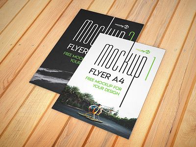 Free Flyer A4 – 2 PSD Mockups