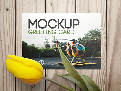 Free 3 PSD Mockups Greeting Card