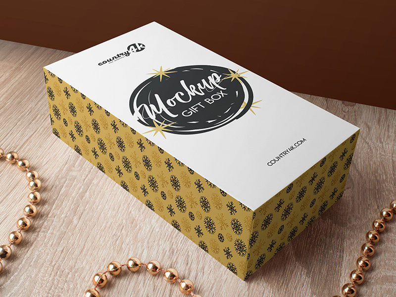 Download Free Gift Box MockUp in 4k by Country4k on Dribbble