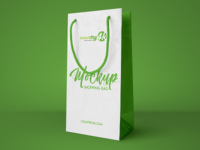 Free Shopping Bag PSD MockUp in 4k bag branding clothing fashion free logo mockup paper product psd shop shopping bag