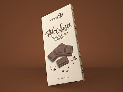 Free Chocolate Packaging PSD MockUp in 4k bar box branding chocolate food free mockup packaging presentation product psd sweet