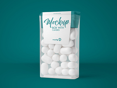 Free Box with Candies PSD MockUp in 4k box box mockup candies candy food free mint mockup package package mockup product tic tac