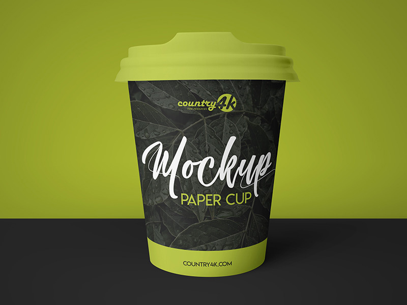 Free Paper Cup PSD MockUp in 4k by Country4k on Dribbble