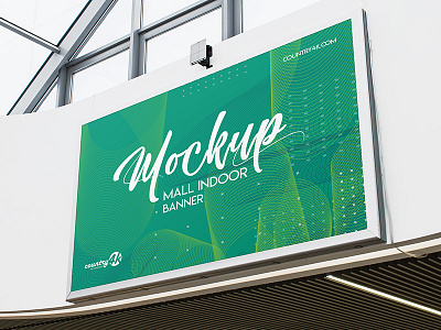 3 Free Mall Indoor Banner PSD MockUps in 4k