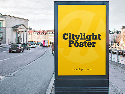 Free Citylight Poster 2 PSD MockUp in 4k advertise advertising afisha banner city citylight free freebie mockup outdoor poster street
