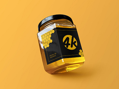 Free Honey Jar PSD MockUp in 4k