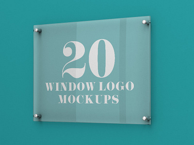 Download 20 Premium And Free Glass Window Logo Psd Mockups By Country4k On Dribbble