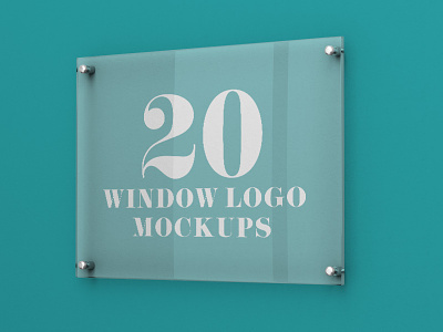 20 Premium and Free Glass Window Logo PSD MockUps branding cafe free freebie glass logo mockup mockups restaurant sign signage window