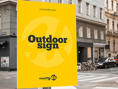 Free Outdoor Sign v03 PSD MockUps in 4k advertising banner billboard city flyer free freebie mockup outdoor poster signage street