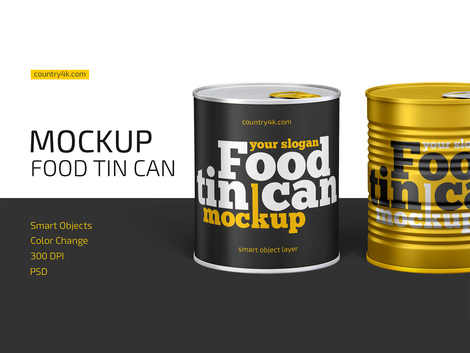 Food Tin Can Mockup by Country4k on Dribbble