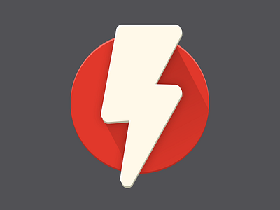 Flash icon for android android design flash icon material