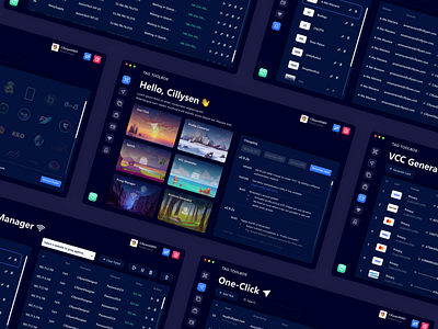 TAO Toolbox của Alexander Cillan trên Dribbble chắc chắn là một thiết kế giao diện tuyệt vời mà bạn không thể bỏ qua. Với sự kết hợp hoàn hảo giữa màu sắc và hình ảnh đồ họa, giao diện được thiết kế rất đẹp mắt và thu hút. Hãy xem để cảm nhận!