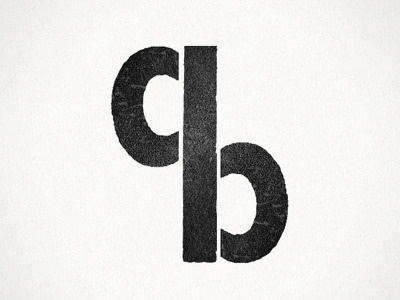 Composition Be logo mark letters logotype rough