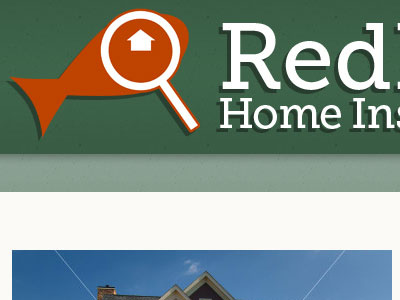 Red Home green logo orange website