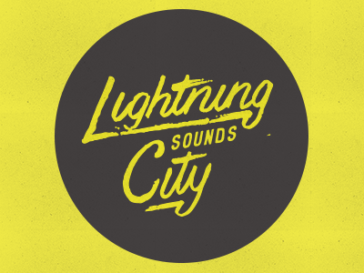 Lightning City II branding hand lettered handmade identity illustration logo marker sharpie texture type typography