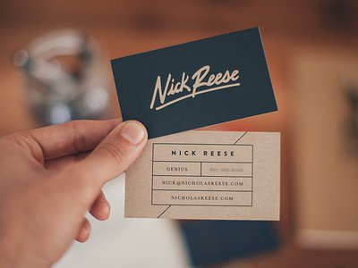 Nick Reese Cards brave people business cards french paper hand lettering hand made handwritten mamas sauce popular print screen printed texture typography