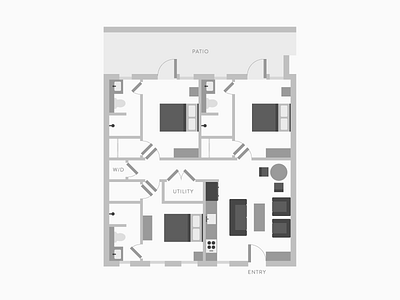 Floor Plan architecture black and white blueprints brave people design ditto floor plan handmade illustration layout popular stylized