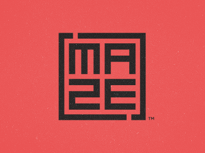 Maze Logo concept logo maze texture