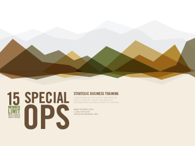 Special Ops Poster poster special ops type vector shapes