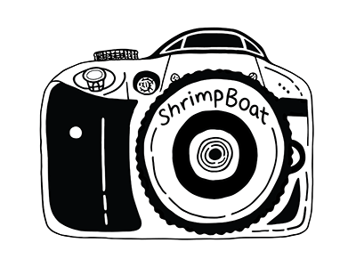 ShrimpBoat Logo artbysharonhillman freehand illustrator logo design personal logo philadelphia philly artist