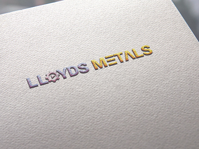 LLOYDS METALS logo design illustrator logo parts logo photoshop