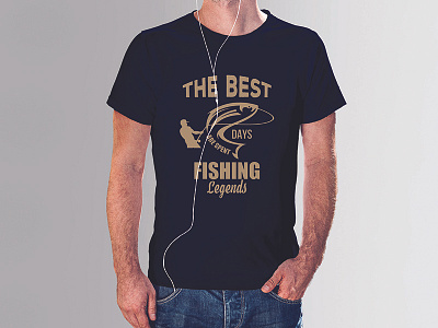 Fishing legends t-shirt design