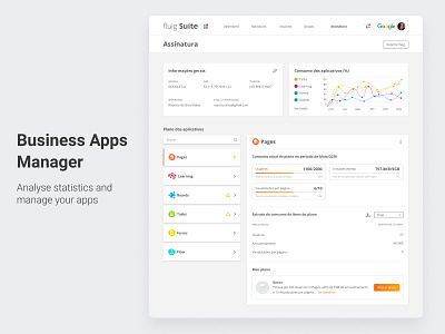 Business Apps Manager business design manager statistics subscription system system design ui web