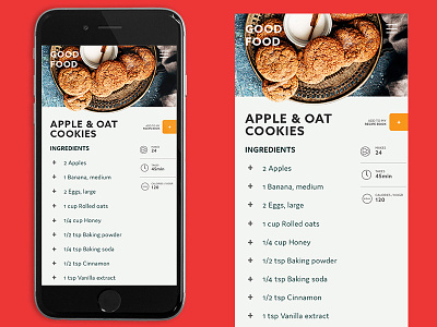 Good Food UI Set app design ui ux web