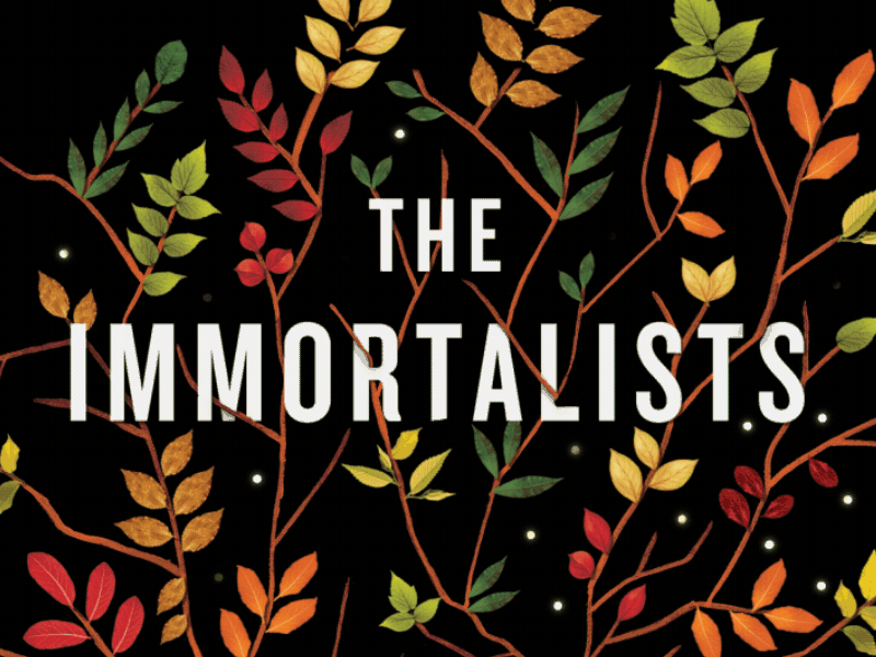 The Immortalists after effects animation book advertising leaves tree