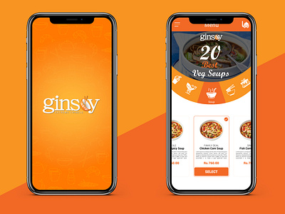 Ginsoy Mobile Application UI