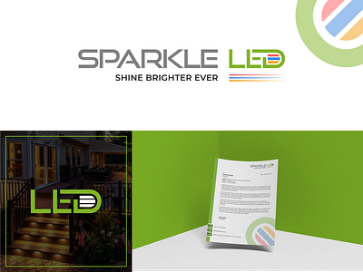 LED Lighting company brand identity design & branding. brandidentitydesign logo