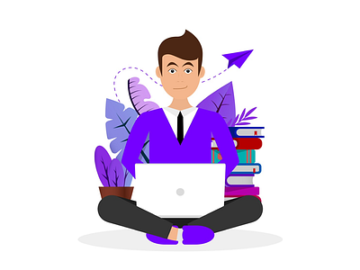 Freelancer freelancer independent purple work worker