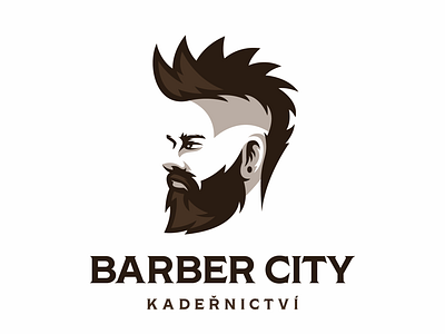 Barber logo concept barber barbershop beard logo symbol