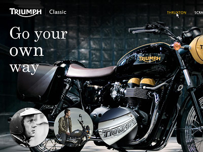 Triumph Classic Concept bike triumph ui website