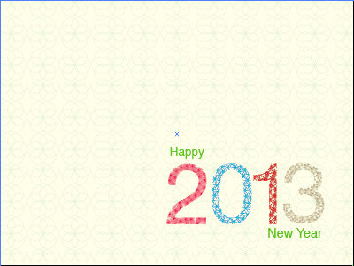 2013 .... a new year colors green illustrator new year red