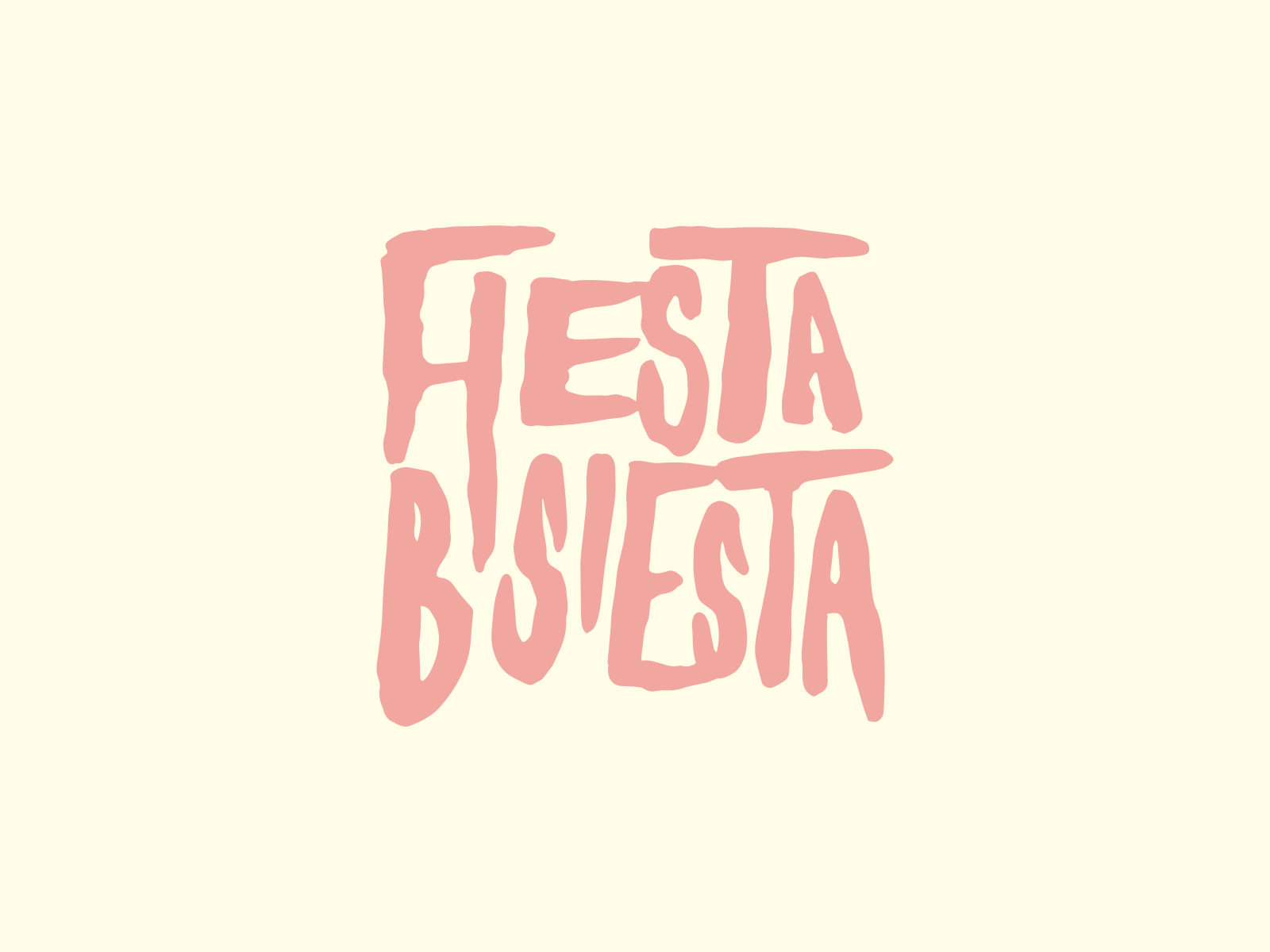 Fiesta Bisiesta animation illustrator lettering motion design tyography vector