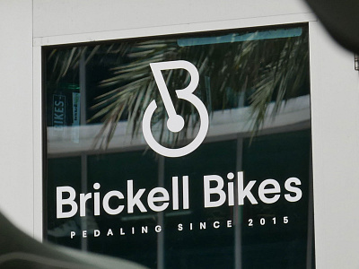 Brickell Bikes Decal decal design logo design print