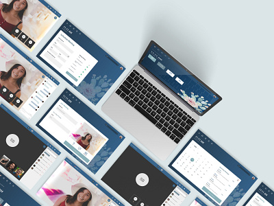 Virtual Meeting app design minimal ui ux web website