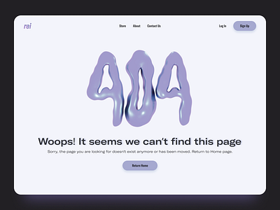 Daily UI — 404 Page Not Found