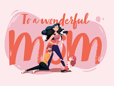 Mothers day 2020 character design art family mom mothersday vector