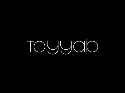 Tayyab Logo Design# 3 branding design elegant flat graphic design illustration lettering logo logo design self type ui