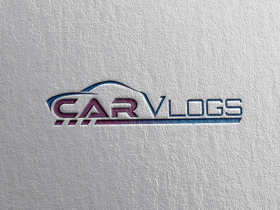 Car Vlogs Logo brand branding car car logo car vlogs creativity design elegant graphic design illustration illustrator logo logo design typography ui ux vector vlog