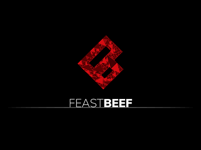 Feast Beef Logo beef black brand branding creativity design elegant feast feast beef feast beef logo graphic design illustration illustrator logo logo design professional logo red red and black tayyab tanveer vector