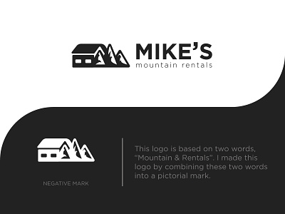 Mike's Mountain Rentals Logo adobe illustrator cc creativity design elegant graphic design illustration illustrator logo logo design mike mountain pictorial mark rentals tayyab tanveer vector